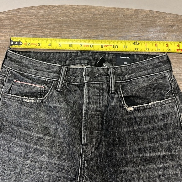 Vince Women’s Black Distressed Relaxed Fit Jeans Size 26 - Picture 6 of 14